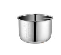 Rivestimento interno for pentola a pressione elettrica, ciotole multicooker, serbatoio in acciaio inossidabile for cucinare zuppa e porridge per cucina, sala da pranzo(Silvery1)