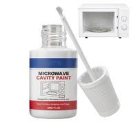 Rivestimento Interno Per Microonde - 30ml Vernice Di Ritocco Alimentare | Smalto Ad Alta Temperatura Compatibile Con Microonde Con Pennello Per Riparare Scheggiature E Ruggine