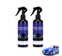 Rivestimento lucidante istantaneo per veicoli, rimozione istantanea di graffi invisibili, spray multifunzionale per il rinnovo del rivestimento per tutte le auto e superfici (300ml,2PCS)
