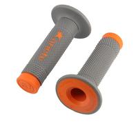 Manopole Ariete Vulcan Off Road Grigio Arancione Universali Motocross Motard