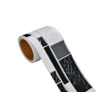 Rivestimento murale, Stacca e incolla la carta da parati Bordo Rifinitura Modanatura Superficie opaca Flessibile 25 m x 3 cm for telaio porta Pavimento Parete Grigio(Black/White)
