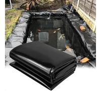 Rivestimento nero per laghetto Telo impermeabile per laghetto 3x7m 5x6m 7x8m 8x10m Membrana grande per laghetto per pesci Telo pieghevole per laghetto da 0.12mm per fontana da giardino Lago artificial