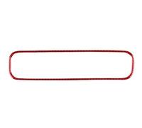 Rivestimento pannello console Per Fiat Per Panda 2013-2019 2020 2021 2022 2023 2024 2025 LHD RHD Adesivo In Vera Fibra Di Carbonio Morbida Per Cruscotto Auto Pannello Telaio Copertura Trim(Red Carbon)