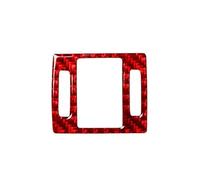Rivestimento pannello della console Per A6 Per A7 2012 2013 2014 2015 2016 2017 2018 Adesivi In fibra Di Carbonio Rossi Finiture Decorative Per Interni Auto(Warning Light)