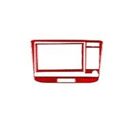 Rivestimento pannello della console Per TT 8N 8J MK123 TTRS 2008-2014 Pannello Di Controllo Del Climatizzatore CD In Fibra Di Carbonio Decorazione Adesiva(Red)