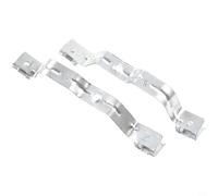 Rivestimento paraurti anteriore compatibile per Tesla Model 3 2017-22, 2 x staffa di rinforzo per staffa parafango, per staffa connettore parafango 1104540-00B (argento)