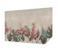 Rivestimento Parete 104x70 cm per Soggiorno e Camera da letto Montaggio Murale Decorazione della Parete Stampa di Alta Qualità Autoadesiva Antimacchia - Flora sottile