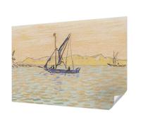 Rivestimento Parete 312x219 cm per Soggiorno e Camera da letto Autoadesiva Antimacchia Decorazione della Parete Montaggio Murale Stampa di Alta Qualità - Mare di pace