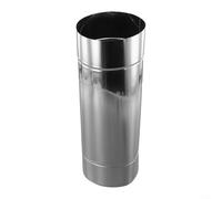 Rivestimento per canna fumaria in acciaio inox, per stufe o bruciatori a legna, resistente, con diametro di 8-10 cm e (10 cm, 30 cm)