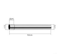 Rivestimento per canna fumaria in acciaio inox, per stufe o bruciatori a legna, resistente, con diametro di 8-10 cm e (9 cm e 50 cm)