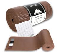 Rivestimento per cassetti della cucina, per armadi da cucina, davvero antiscivolo, non adesivo, facile da tagliare/montare, protegge qualsiasi scaffale, armadio, superfici del bagno (marrone, 30 x 900