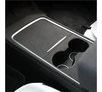 Rivestimento Per Console Centrale Per Tesla Per Model 3 Y 2021-2025, 3 Highland Y, Colore: Juniper, In Pelle Scamosciata. interni Adesivi(NERO 1)