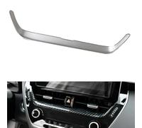 Rivestimento per cruscotto in fibra di carbonio per Toyota Corolla 2019 2024, installazione rapida senza attrezzi (argento)