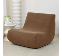 Rivestimento Per Divano Letto 1 Posto Senza Braccioli Elastico, Copri Poltrona E Pouf, Copertura Protettiva Lavabile In Lavatrice Impermeabile E Antigraffio(Dark Coffee)