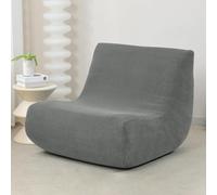 Rivestimento Per Divano Letto 1 Posto Senza Braccioli Elastico, Copri Poltrona E Pouf, Copertura Protettiva Lavabile In Lavatrice Impermeabile E Antigraffio(Dark Gray)