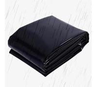 Rivestimento per laghetto da 5 x 5 m, resistente, impermeabile, nero, per laghetti per pesci all'aperto, giochi d'acqua da giardino, rivestimento in gomma, perfetto per piante Koi, tic e paesaggistica