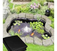 Rivestimento per laghetto da esterno, materiale pieghevole, resistente ai raggi UV, facile da tagliare per pesci, anatre, aiuole rialzate da giardino e paesaggi acquatici (9 m x 8,5 m)