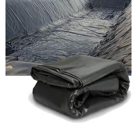Rivestimento per Laghetto da Giardino, Resistente, per Laghetti, per Pesci, Pellicola Impermeabile Flessibile in Hdpe, Membrana per Piscina da Giardino, per Laghetti, CAS, Black, 4x12m(13.1x39.4ft)
