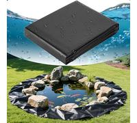 Rivestimento per laghetto in gomma resistente, impermeabile, resistente agli strappi, per pesci Po, cascate, fontane e applicazioni su fiume/pendii, 6 m x 6 m