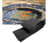 Rivestimento per Laghetto in Hdpe Nero Rivestimento dello Stagno Spessore 0,12 Mm Resistente alle Forature per Giardini d'Acqua Stagni di Koi Fontane di Ruscelli(4x6m)