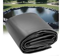 Rivestimento per laghetto nero 5x8m 6x10m 8x12m 10x15m Telo per laghetti di grandi dimensioni Rivestimento resistente in polietilene HDPE resistente Membrana antiumidità per giardini acquatici all'ape
