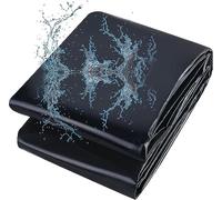 Rivestimento per laghetto resistente, 2 x 4 m e 3 x 8 m, in gomma PVC spessa 0,2 mm, per laghetti, piccoli laghetti, ruscelli e fontane, soluzione flessibile impermeabile e di lunga durata