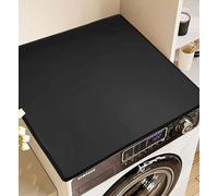 Rivestimento per lavatrice, antiscivolo, 50 x 60 cm, colore nero, universale, per lavatrice, assorbente, ad asciugatura rapida, ritagliabile [classe energetica a+]