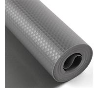 Rivestimento per mensole in EVA per mensole da cucina, tappetini per cassetti per il ritorno a scuola, rivestimento non adesivo, protezione antiscivolo (grigio scuro/puntini) (500 x 45 cm)