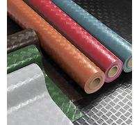 Rivestimento per pavimento in PVC Diamond Cut - spessore: 2 mm - Motivo lamiera scanalata - antiscivolo e resistente a liquidi e sporco - universale (120 x 300 cm, grigio)