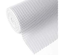 Rivestimento per scaffali, armadi, cassetti, non adesivo, 30,5 cm x 50 m, per mobili da cucina, presa forte, durevole, antiscivolo, per scrivanie, utensili da cucina, facile da installare, bianco