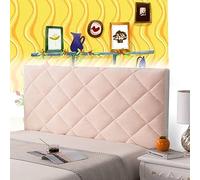 Rivestimento per Testiera Letto Matrimoniale Copritestata Imbottito Testiera Raccordi Addensare La Fodera della Testiera del Letto Soft Lavabile per Decorazione Camera,pink-150cm