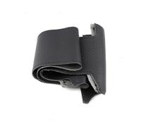 Rivestimento Protettivo Volante Per Fiat Per Bravo Per Doblo Per Grande Per Punto Per Linea Per Qubo Treccia A Mano In Pelle Traforata Coprivolante Per Auto Trim Copristerzo(Black)