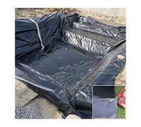 Rivestimento rinforzato per laghetto per giardini e piscine, membrana da 0,5 mm, 3 x 8 m, nero, perfetto per paesaggistica e stagni per pesci, resistente alle intemperie e agli strappi