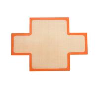 Rivestimento riutilizzabile for pane in silicone alimentare, tappetino da forno resistente al calore, imbracatura antiaderente for teglie da plumcake, strumento for trasferire l'impasto(Orange34X24Cm)