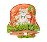 Rivestimento seggioloni Prima Pappa Zero3 e Follow Me Orso Arancio Peg Perego