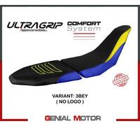 Tappezzeria Italia Rivestimento sella compatibile Yamaha Tenere 700 Raid (2022) modello Akita ultragrip comfort system NO LOGO 3BEY (blu-giallo)