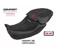 Rivestimento sella Diablo velv Nero +logo Tpz comp DUCATI DIAVEL V4 2023 2026 Al