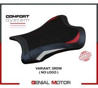 Tappezzeria Italia Rivestimento sella compatibile Kawasaki Ninja ZX 10 RR (21-23) modello Garen Comfort System NO LOGO 5RDW (rosso-bianco)