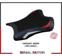 Tappezzeria Italia Rivestimento sella compatibile Kawasaki Ninja ZX 10 RR (21-23) modello Garen NO LOGO 5RDW (rosso-bianco)
