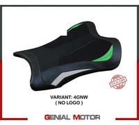 Tappezzeria Italia Rivestimento sella compatibile Kawasaki Ninja ZX 10 RR (21-23) modello Garen Ultragrip NO LOGO 4GNW (verde-bianco)
