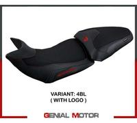 Rivestimento sella Haria Nero BL + logo T.I. per Ducati Multistrada V2 2021>2023