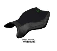 Rivestimento sella MadMax Nero BL + logo TPZ Kawasaki Ninja H2 R 2015 2023 3P
