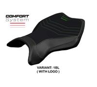 Rivestimento sella MadMax Nero BL + logo TPZ Kawasaki Ninja H2 R 2015 2023 3S