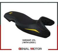 Rivestimento sella Mogan Giallo YL + logo T.I. per BMW F 650 GS 2000 > 2007