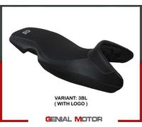Rivestimento sella Mogan Nero BL + logo T.I. per BMW F 650 GS 2000 > 2007