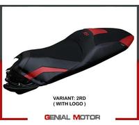 Rivestimento sella Nilli Rosso RD + logo T.I. per Honda ADV 350 2022 > 2023