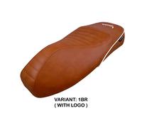 Rivestimento sella Panarea Marrone BR + logo Tpz comp VESPA GTS 150 2009 2026 h5
