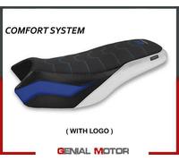 Rivestimento Sella Sa Dao Blu-Bianco+logo T.I.BMW R 1200/1250GS Rallye 2017>2023
