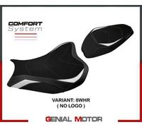 Tappezzeria Italia Rivestimento sella compatibile Kawasaki Z 900 (17-23) modello Shara comfort system NO LOGO 8WHR (bianco-rosso)