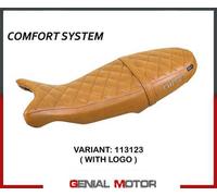 Tappezzeria Italia Rivestimento sella compatibile BMW R 1200 NINE T (14-22) modello Sivas comfort system CON LOGO 113123 (cammello)